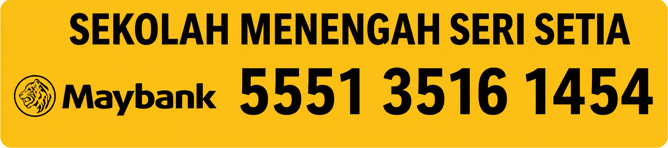 Maklumat akaun sumbangan wakaf