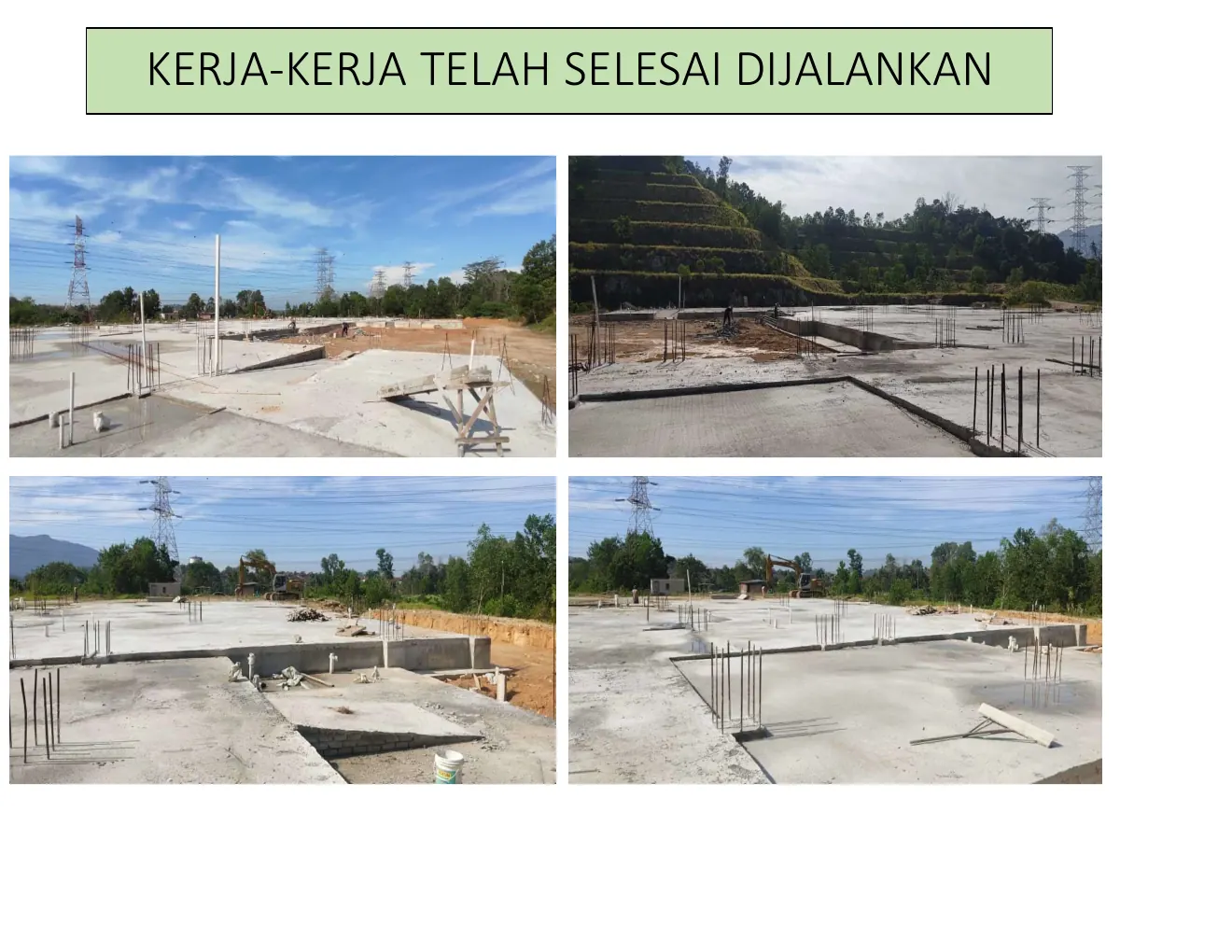 Kemajuan pembinaan pada April 2024, rekod 4